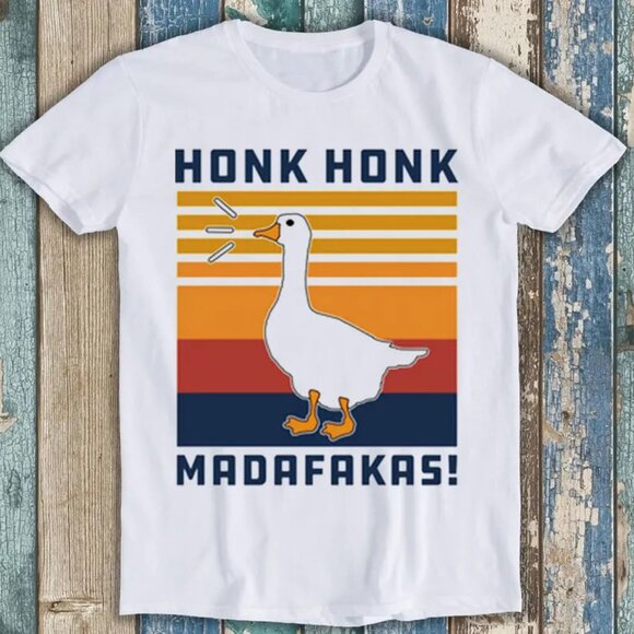 Honk Goose Meme Gift, Funny Saying Retro Shirt, Funny Goose Shirt - Picture 1 of 4